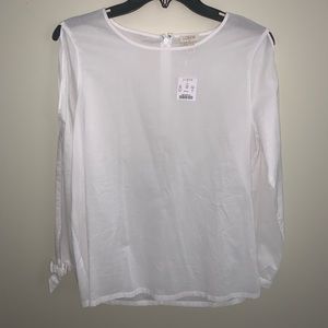 J. Crew women’s size small nwt white blouse
